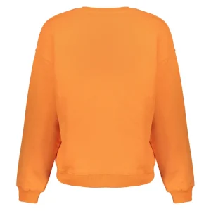 Vrouwen Geisha Fashion Geisha Dames Oversized Graphic Print Crewneck Sweater 32572-24 Oranje