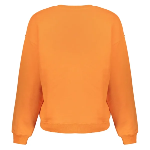Vrouwen Geisha Fashion Geisha Dames Oversized Graphic Print Crewneck Sweater 32572-24 Oranje
