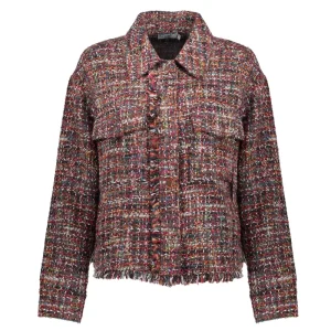 Vrouwen Geisha Fashion Geisha Dames Oversized Tweed Jasje 35515-10 Anthracite