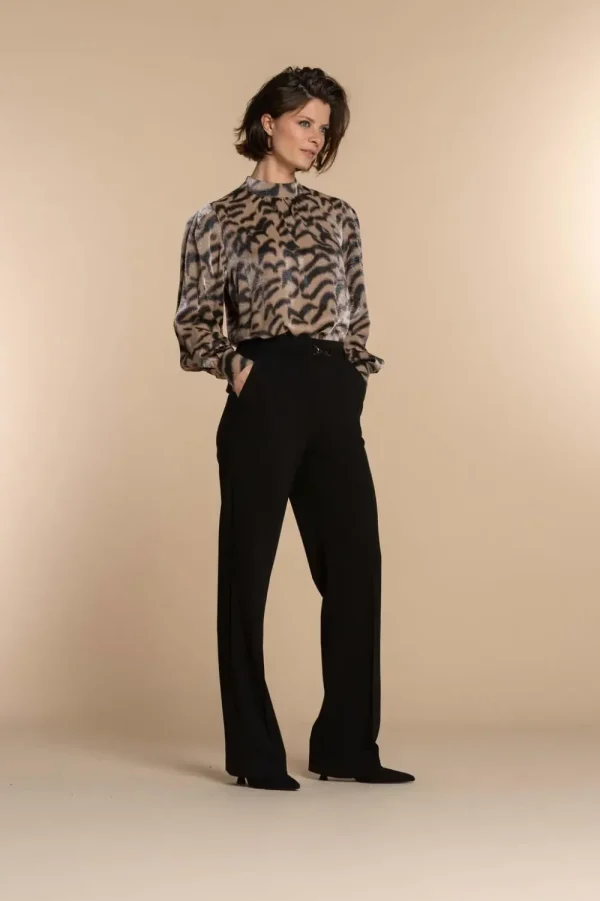 Vrouwen Geisha Fashion Geisha Dames Pantalon 31527-10 Zwart
