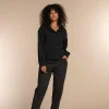 Vrouwen Geisha Fashion Geisha Dames Pantalon Met Naad 31525-10 Zwart