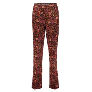 Vrouwen Geisha Fashion Geisha Dames Pantalon Met Bloemenprint 31569-32 Zwart