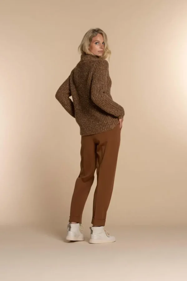 Vrouwen Geisha Fashion Geisha Dames Pantalon Met Naad 31551-60 Cinnamon