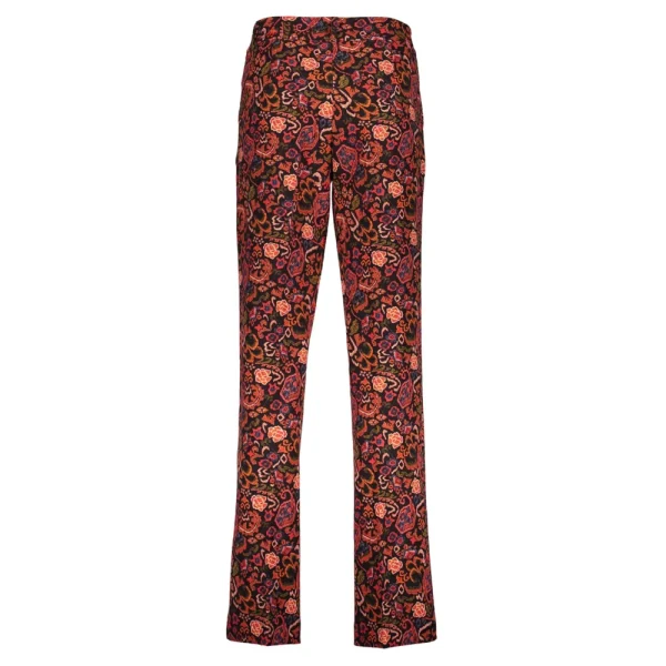 Vrouwen Geisha Fashion Geisha Dames Pantalon Met Bloemenprint 31569-32 Zwart