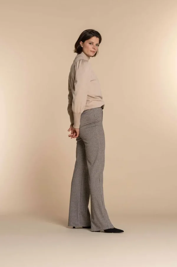 Vrouwen Geisha Fashion Geisha Dames Pantalon Met Print 31554-60 Black/White