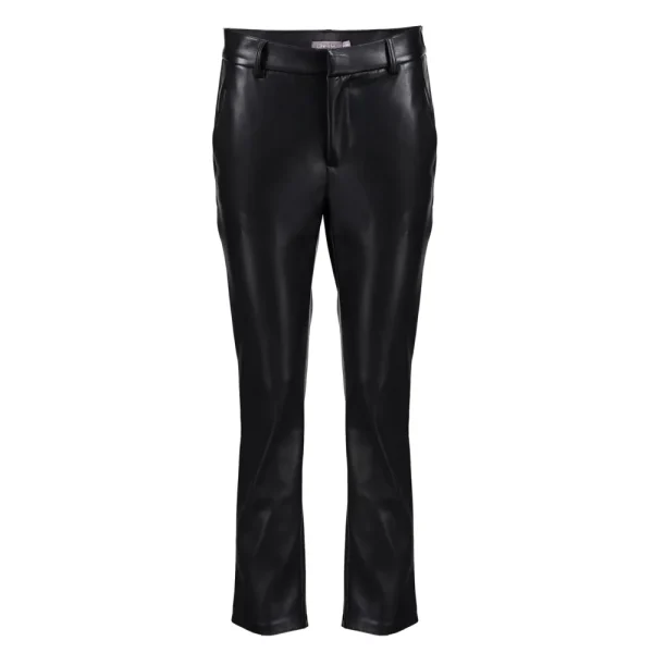 Vrouwen Geisha Fashion Geisha Dames Pu Leren Broek 31562-19 Zwart