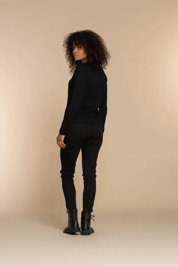 Vrouwen Geisha Fashion Geisha Dames Pu Leren Broek 31524-10 Zwart