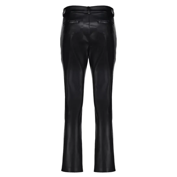 Vrouwen Geisha Fashion Geisha Dames Pu Leren Broek 31562-19 Zwart