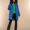 Vrouwen Geisha Fashion Geisha Dames Puffer Jas 38533-12 Royal Blue
