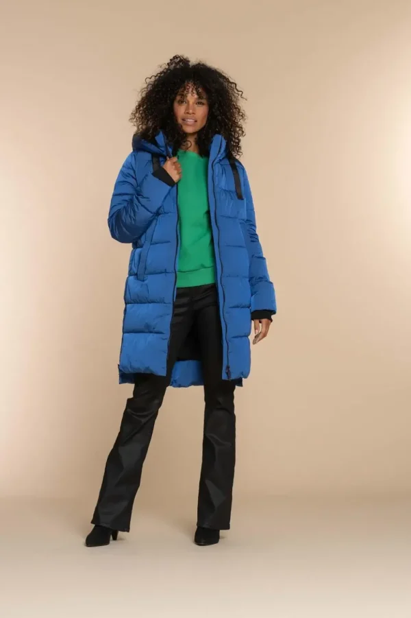 Vrouwen Geisha Fashion Geisha Dames Puffer Jas 38533-12 Royal Blue
