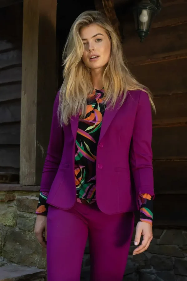 Vrouwen Geisha Fashion Geisha Dames Punto Blazer 35825-71 Cyclame