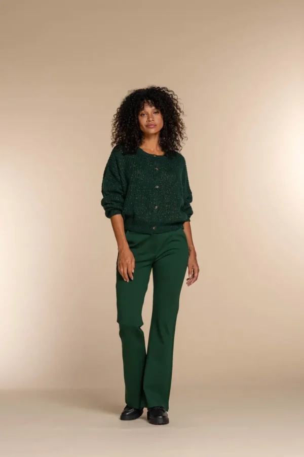 Vrouwen Geisha Fashion Geisha Dames Punto Pantalon 31835-71 Forest Green