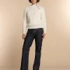 Vrouwen Geisha Fashion Geisha Dames Ribgebreide Trui 34517-10 Off-White