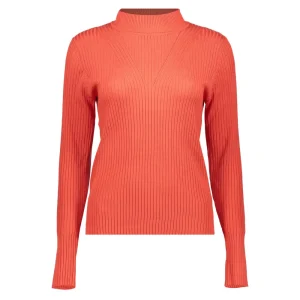 Vrouwen Geisha Fashion Geisha Dames Ribgebreide Trui 34588-14 Coral
