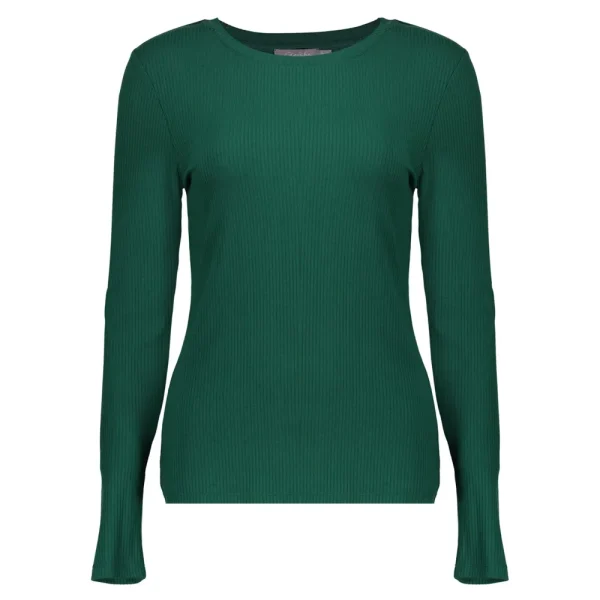 Vrouwen Geisha Fashion Geisha Dames Ribgebreide Top 32610-41 Forest Green