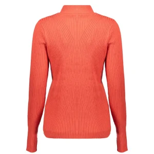 Vrouwen Geisha Fashion Geisha Dames Ribgebreide Trui 34588-14 Coral