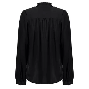 Vrouwen Geisha Fashion Geisha Dames Satijnlook Blouse 33579-14 Zwart