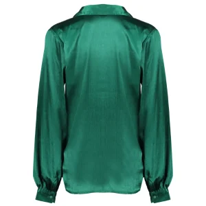 Vrouwen Geisha Fashion Geisha Dames Satijnlook Top 33855-14 Groen