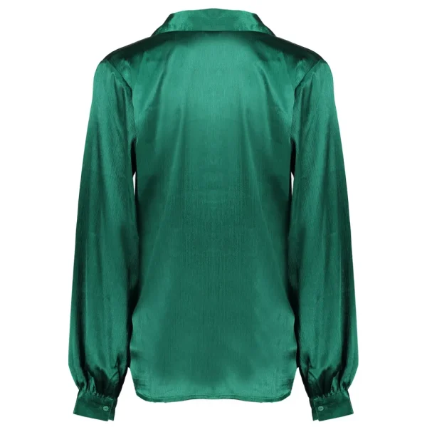 Vrouwen Geisha Fashion Geisha Dames Satijnlook Top 33855-14 Groen
