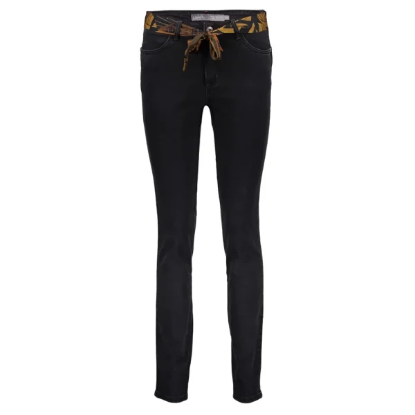 Vrouwen Geisha Fashion Geisha Dames Skinny Jeans 31518-10 Black Denim