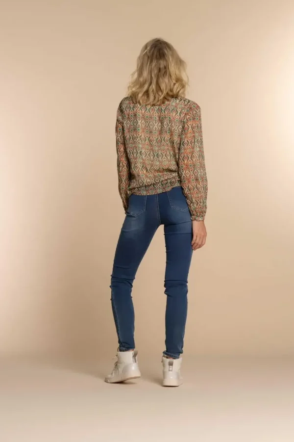 Vrouwen Geisha Fashion Geisha Dames Skinny Jeans 31503-10 Stonewash Denim