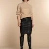 Vrouwen Geisha Fashion Geisha Dames Suedine Kokerrok 36511-10 Zwart