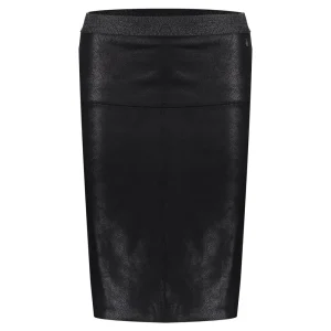 Vrouwen Geisha Fashion Geisha Dames Suedine Kokerrok 36511-10 Zwart