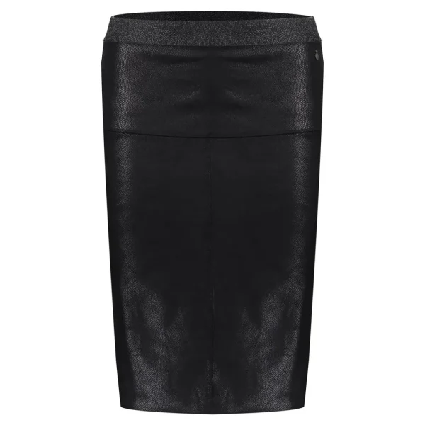 Vrouwen Geisha Fashion Geisha Dames Suedine Kokerrok 36511-10 Zwart