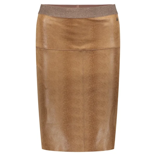 Vrouwen Geisha Fashion Geisha Dames Suedine Kokerrok 36511-10 Taupe