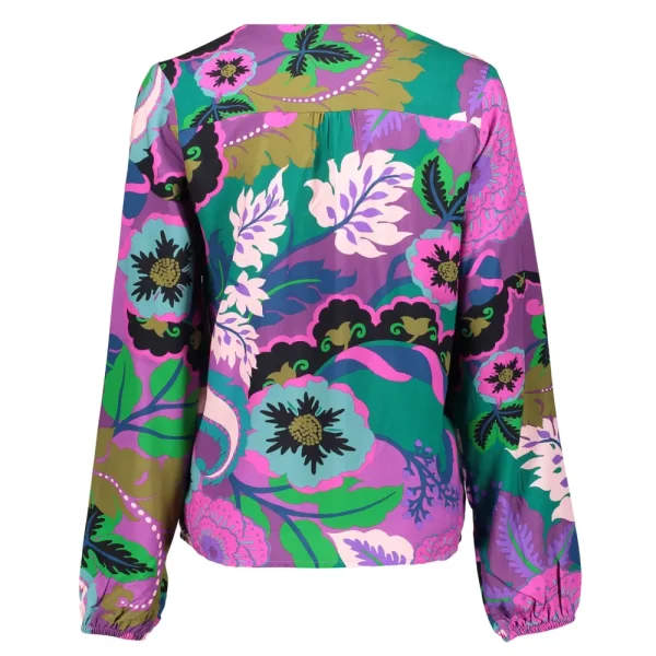 Vrouwen Geisha Fashion Geisha Dames Top Met Bloemenprint 33948-20 Port