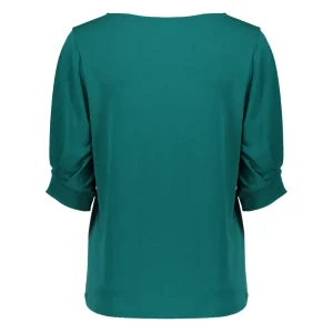 Vrouwen Geisha Fashion Geisha Dames Top Met Gepofte Mouwen 33570-60 Emerald