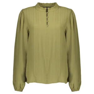 Vrouwen Geisha Fashion Geisha Dames Top Met Geruffelde Kraag 33600-47 Cactus