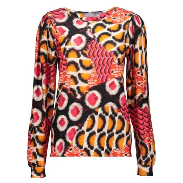 Vrouwen Geisha Fashion Geisha Dames Top Met Print 32912-20 Roze