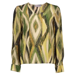 Vrouwen Geisha Fashion Geisha Dames Top Met Print 33673-20 Cactus