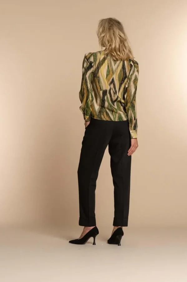 Vrouwen Geisha Fashion Geisha Dames Top Met Print 33673-20 Cactus