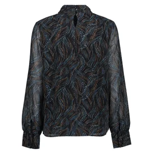 Vrouwen Geisha Fashion Geisha Dames Top Met Print 33572-60 Navy