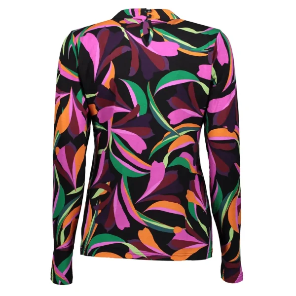Vrouwen Geisha Fashion Geisha Dames Top Met Print 32913-20 Zwart