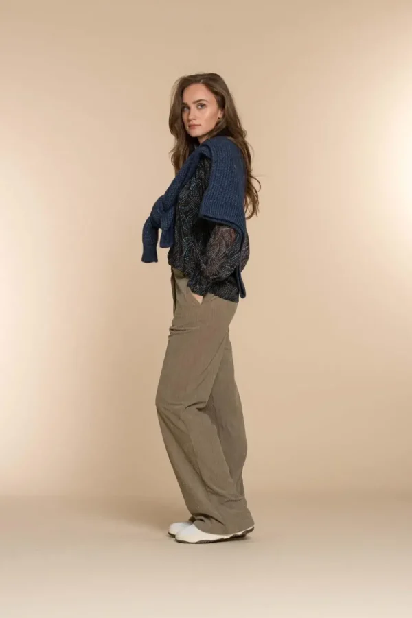 Vrouwen Geisha Fashion Geisha Dames Top Met Print 33572-60 Navy