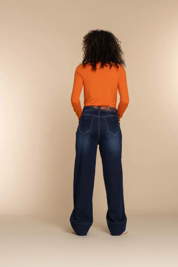 Vrouwen Geisha Fashion Geisha Dames Top Met Ruches 32604-41 Oranje