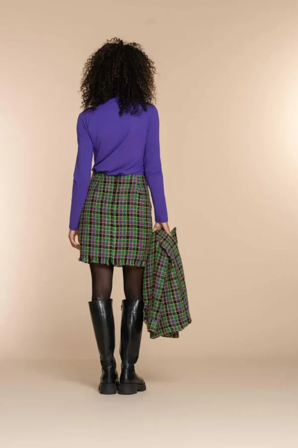 Vrouwen Geisha Fashion Geisha Dames Top Met Ruches 32604-41 Paars