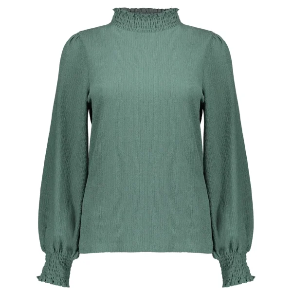 Vrouwen Geisha Fashion Geisha Dames Top Met Smock 32530-45 Linde Green