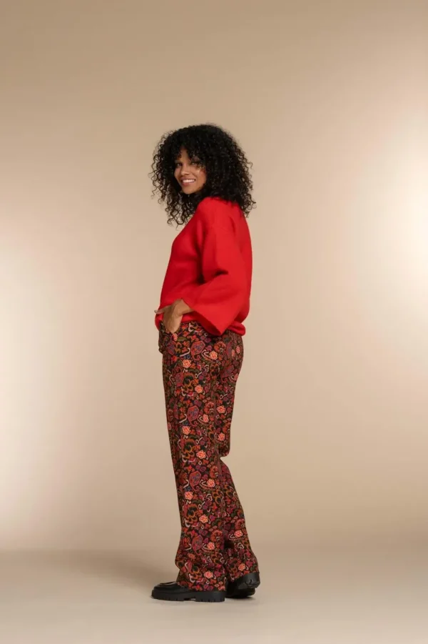 Vrouwen Geisha Fashion Geisha Dames Trui Met Vleermuis Mouw 34861-14 Coral