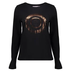Vrouwen Geisha Fashion Geisha Dames T-Shirt Graphic Print 32667-46 Zwart