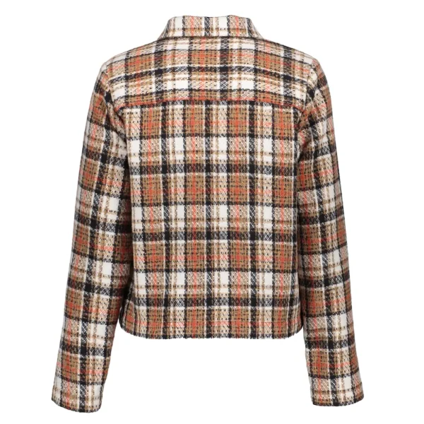 Vrouwen Geisha Fashion Geisha Dames Tweed Blouse Jas Met Print 35555-14 Camel
