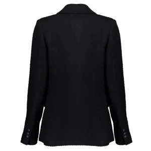 Vrouwen Geisha Fashion Geisha Dames Tweed Double Breasted Blazer 35804-10 Zwart