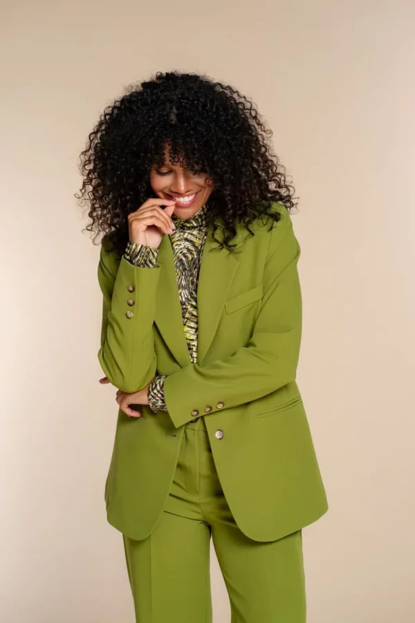 Vrouwen Geisha Fashion Geisha Dames Uni Blazer 35820-32 Olive
