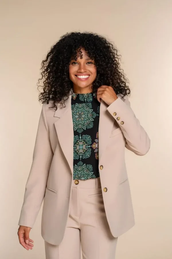 Vrouwen Geisha Fashion Geisha Dames Uni Blazer 35820-32 Sand
