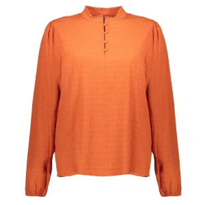 Vrouwen Geisha Fashion Geisha Dames Uni Crinckle Top 33840-47 Oranje