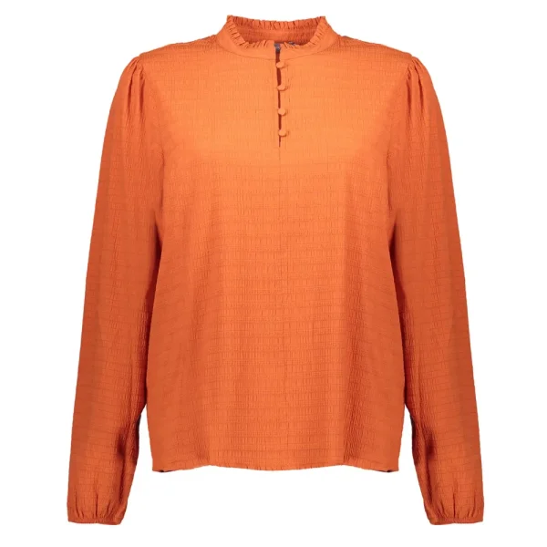 Vrouwen Geisha Fashion Geisha Dames Uni Crinckle Top 33840-47 Oranje
