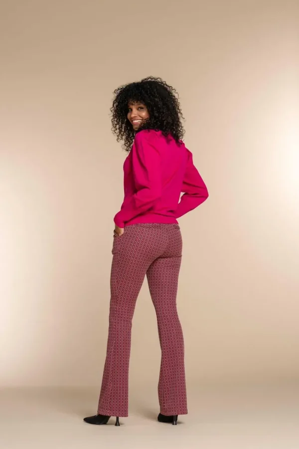 Vrouwen Geisha Fashion Geisha Dames Uni Kleurige Coltrui 34860-14 Roze